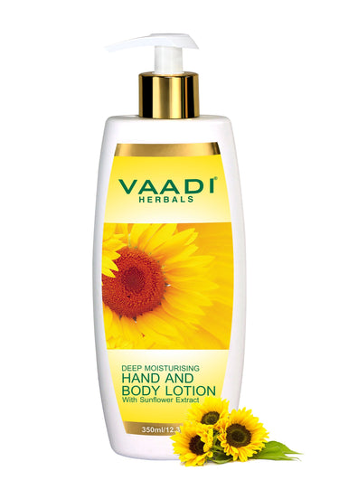VAADI HERBALS Hand and Body Lotion with Sunflower Extract, 350g (8906049912729)